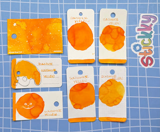 Diamine Sunshine Yellow Fountain Pen Ink Sample