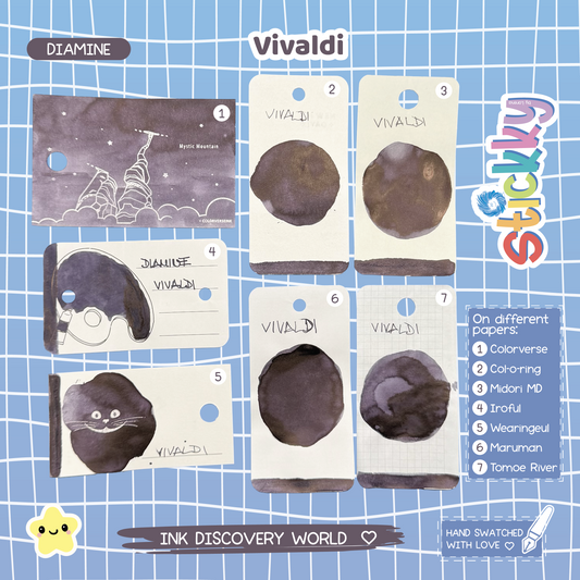 Diamine Vivaldi Fountain Pen Ink Sample