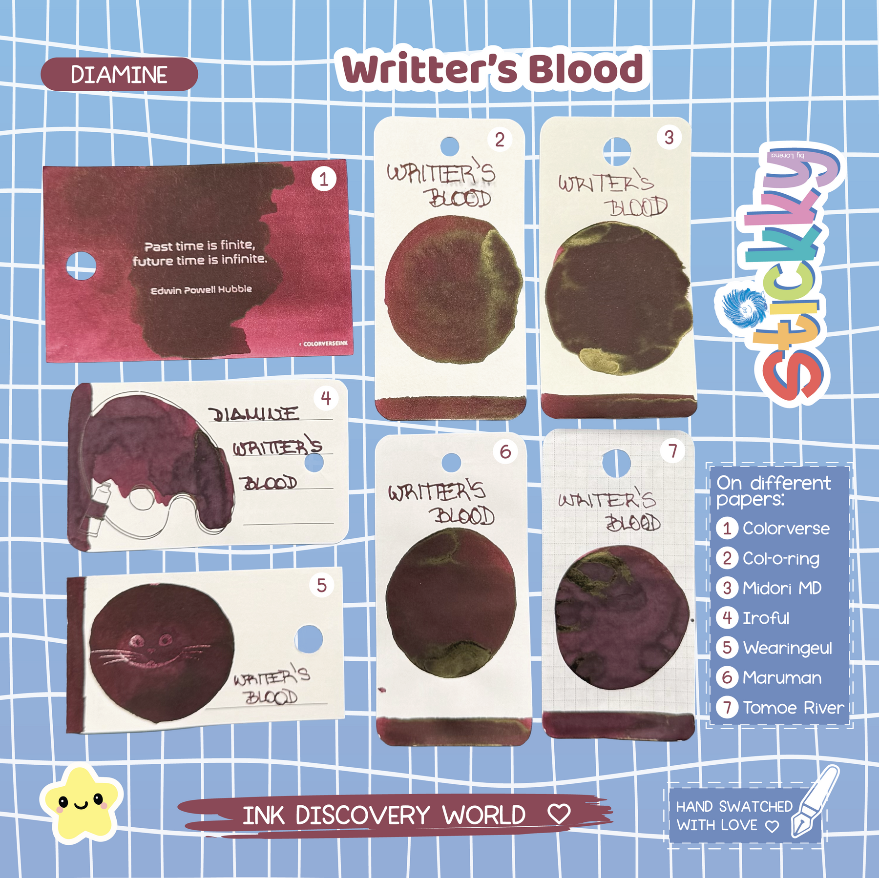 Diamine Writer’s Blood Fountain Pen Ink Sample