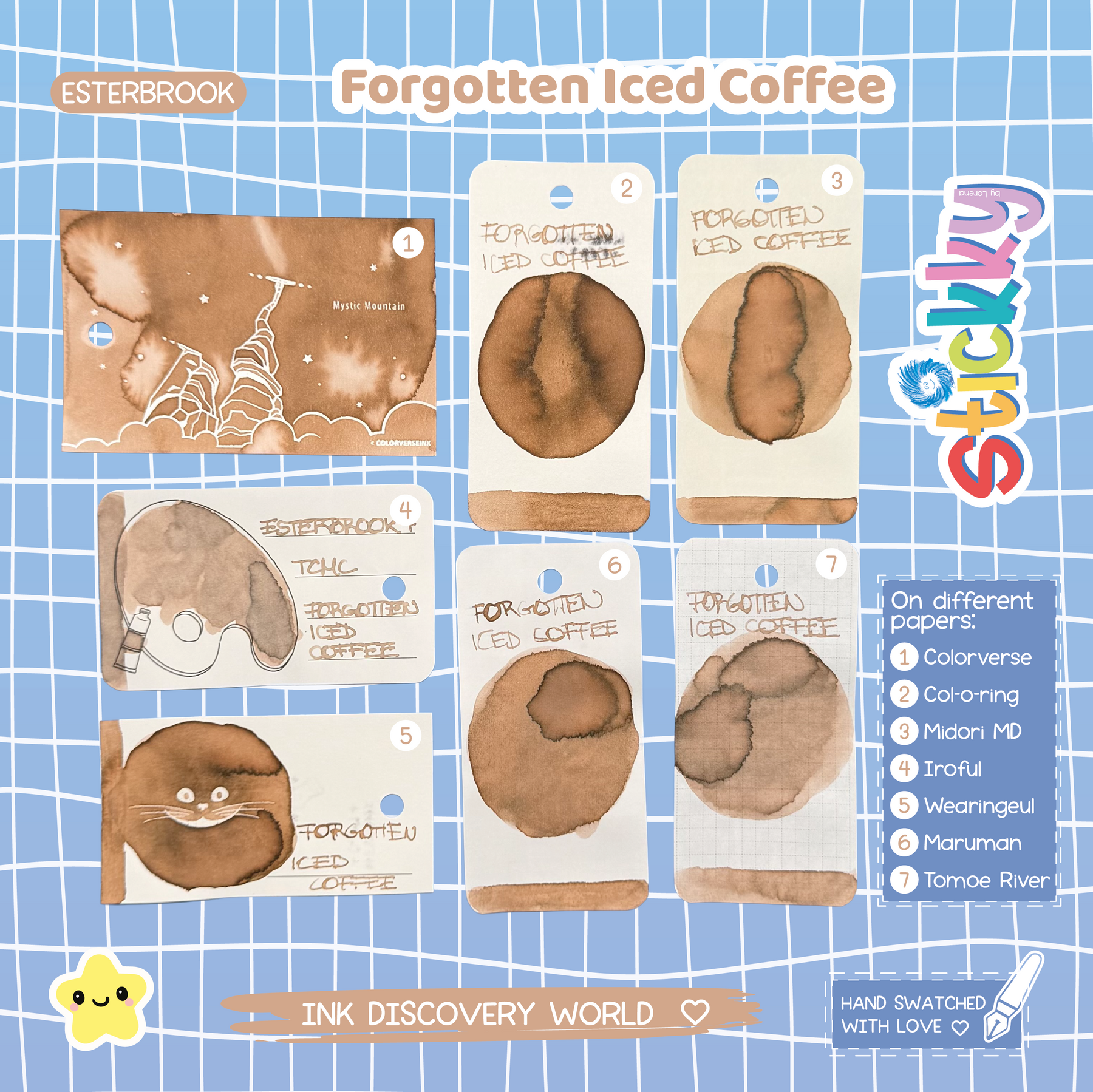 Esterbrook Forgotten Iced Coffee Fountain Pen Ink Sample