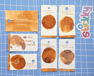 Ferris Wheel Press Russet Typecase Fountain Pen Ink Sample