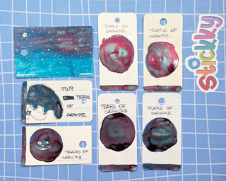 Ferris Wheel Press Tears of Sapphire Fountain Pen Ink Sample