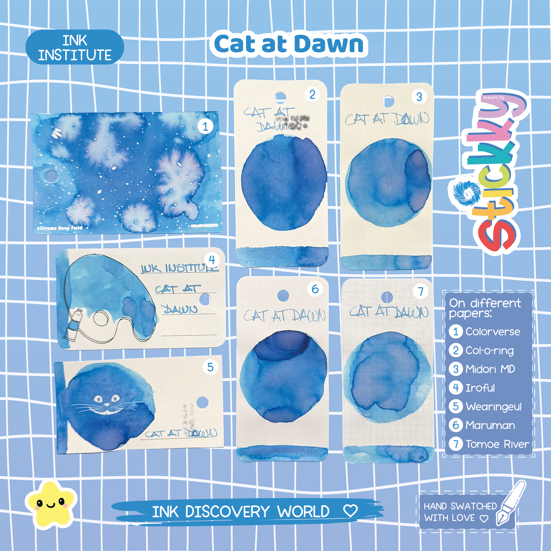 Ink Institute Cat at Dawn Fountain Pen Ink Sample
