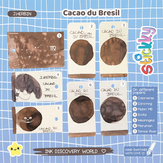 J. Herbin Cacao du Brésil Fountain Pen Ink Sample