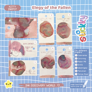 Kitty Inkpot Elegy of the Fallen Fountain Pen Ink Sample