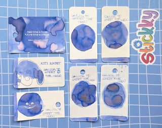 Kitty Inkpot Sailing to Greet the Moon Fountain Pen Ink Sample