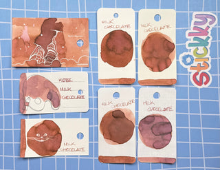 Kobe Milk Chocolate Fountain Pen Ink Sample