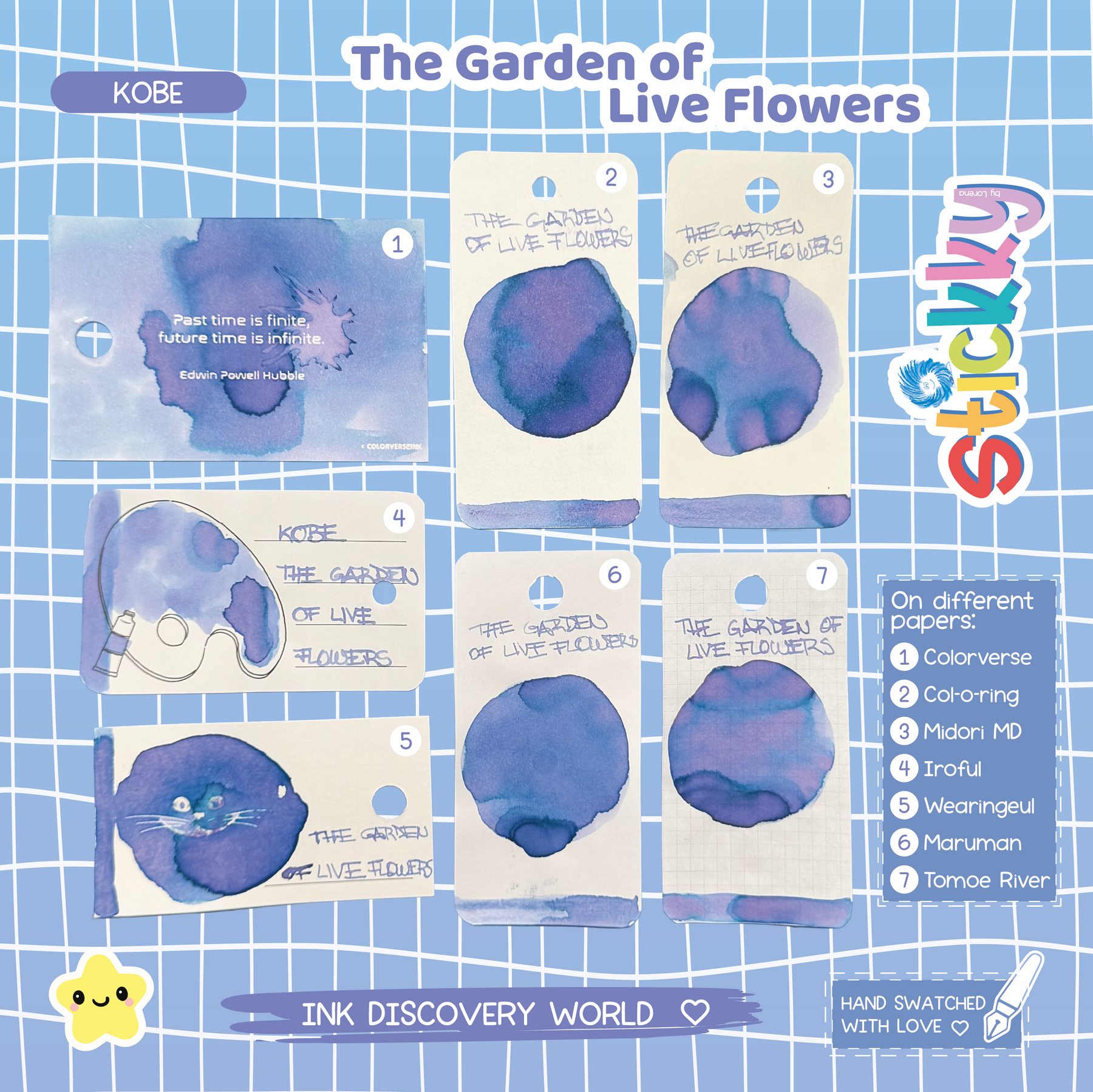 Kobe The Garden of Live Flowers Fountain Pen Ink Sample
