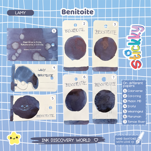 Lamy Benitoite Fountain Pen Ink Sample
