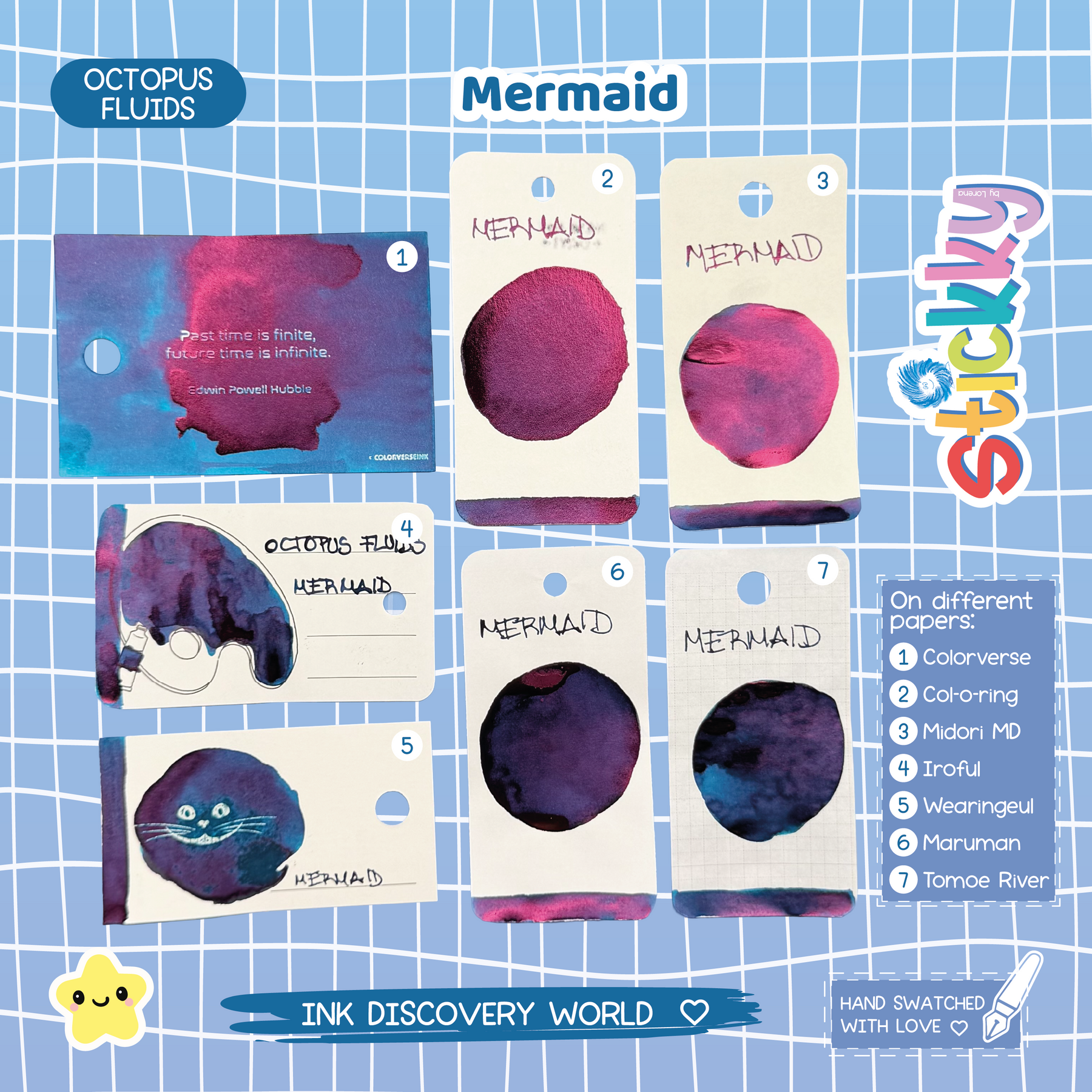 Octopus Fluids Mermaid Fountain Pen Ink Sample