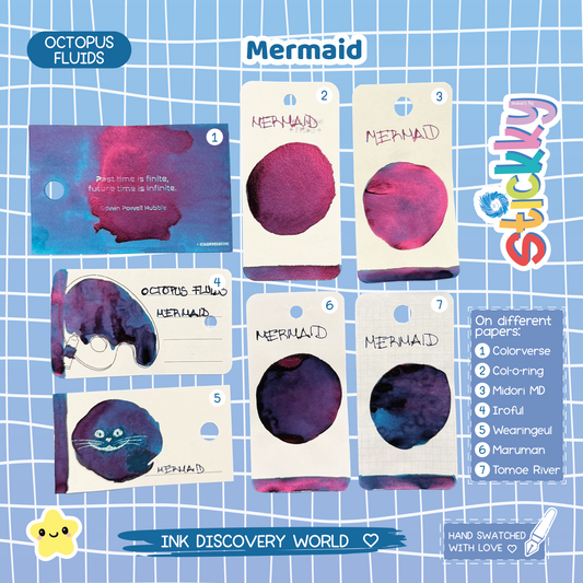 Octopus Fluids Mermaid Fountain Pen Ink Sample