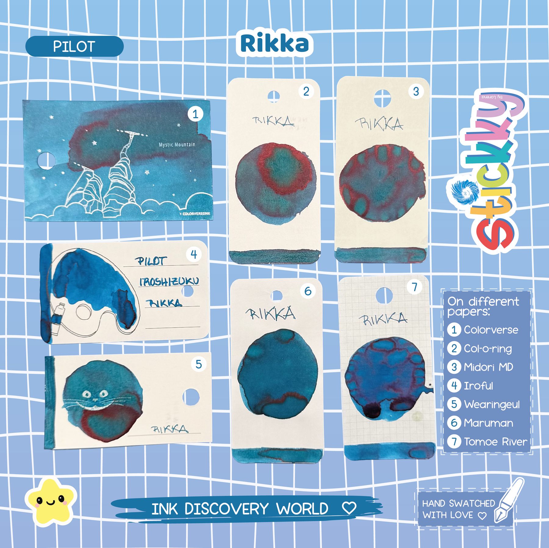 Pilot Iroshizuku Rikka Fountain Pen Ink Sample