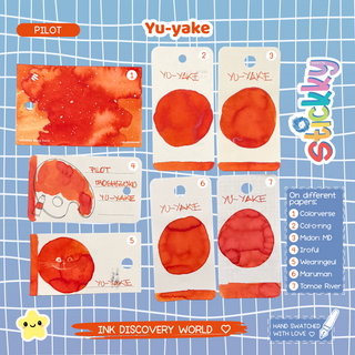Pilot Iroshizuku Yu-yake Fountain Pen Ink Sample