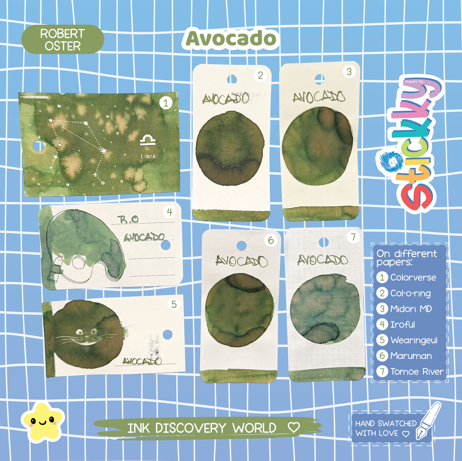Robert Oster Avocado Fountain Pen Ink Sample