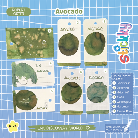 Robert Oster Avocado Fountain Pen Ink Sample