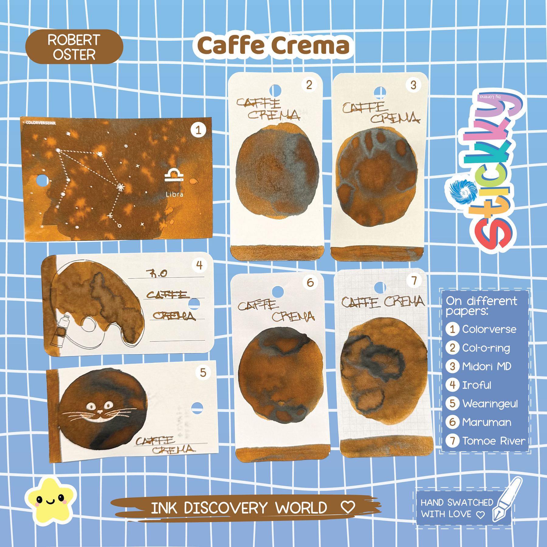 Robert Oster Caffè Crema Fountain Pen Ink Sample
