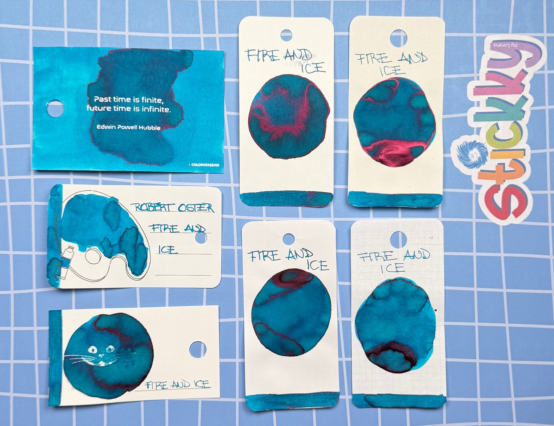 Robert Oster Fire and Ice Fountain Pen Ink Sample