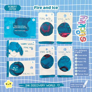 Robert Oster Fire and Ice Fountain Pen Ink Sample