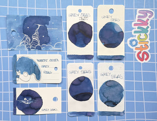 Robert Oster Grey Seas Fountain Pen Ink Sample