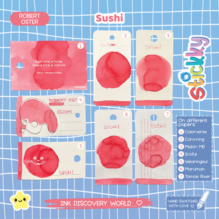 Robert Oster Sushi Fountain Pen Ink Sample
