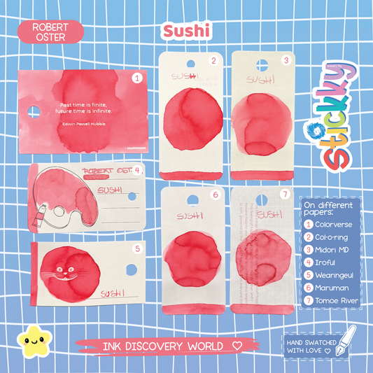 Robert Oster Sushi Fountain Pen Ink Sample