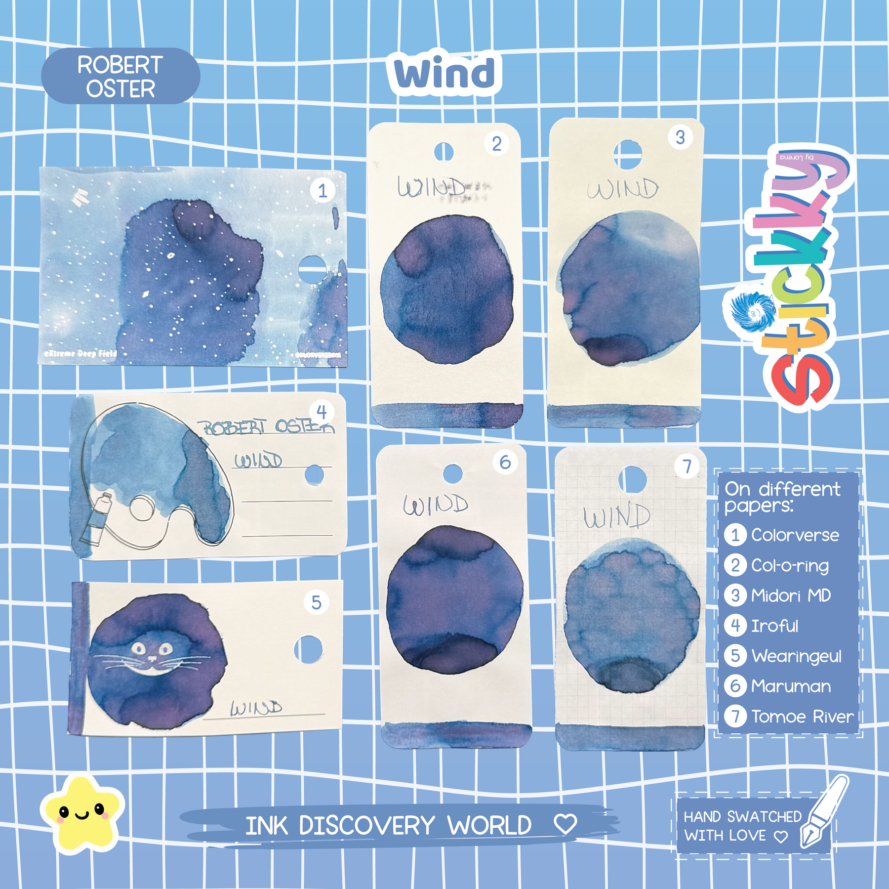 Robert Oster Wind Fountain Pen Ink Sample