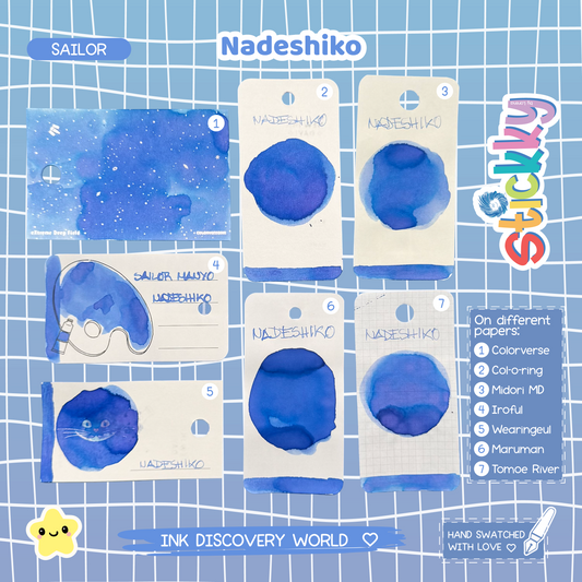 Sailor Manyo Nadeshiko Fountain Pen Ink Sample