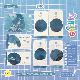 Sailor Ink Studio 340 Fountain Pen Ink Sample