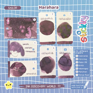 Sailor Shikiori Harahara Fountain Pen Ink Sample