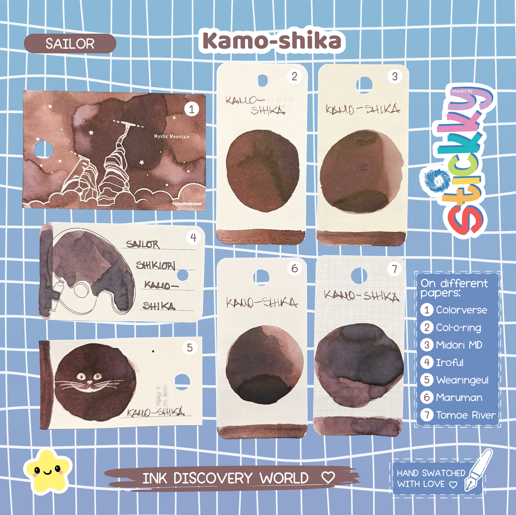 Sailor Shikiori Kamo-shika Fountain Pen Ink Sample