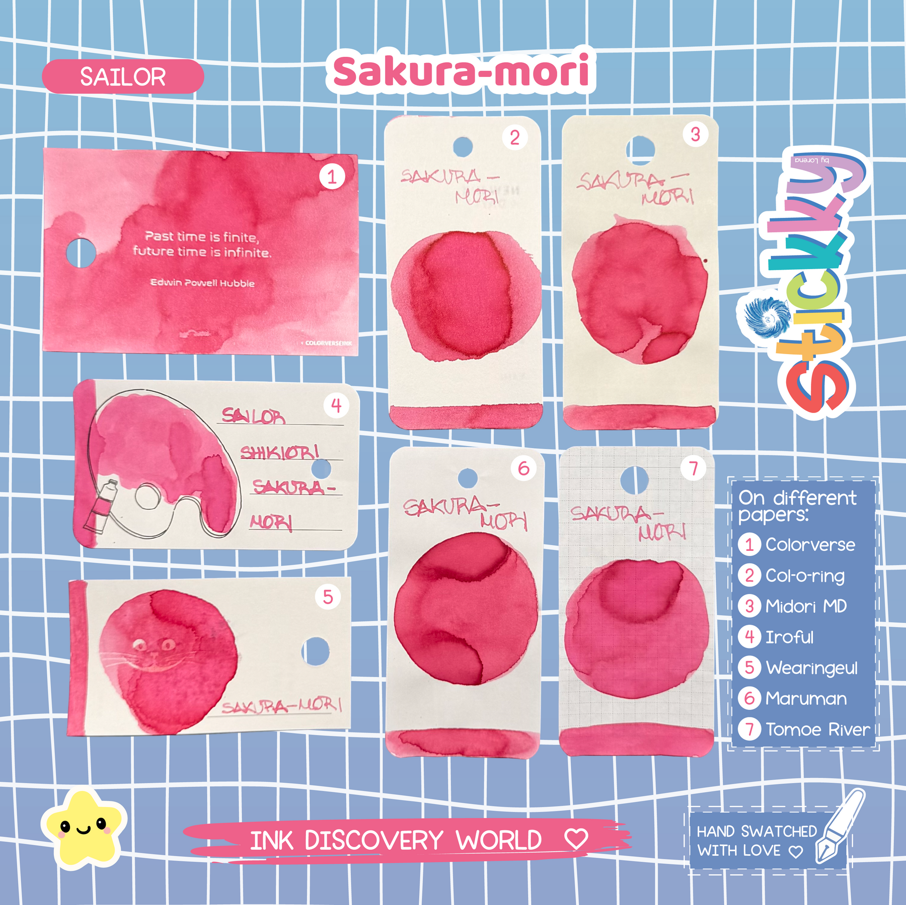 Sailor Shikiori Sakura-mori Fountain Pen Ink Sample