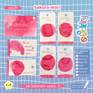 Sailor Shikiori Sakura-mori Fountain Pen Ink Sample