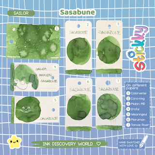 Sailor Shikiori Sasabune Fountain Pen Ink Sample
