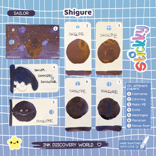 Sailor Shikiori Shigure Fountain Pen Ink Sample