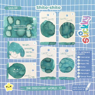 Sailor Shikiori Shito-shito Fountain Pen Ink Sample