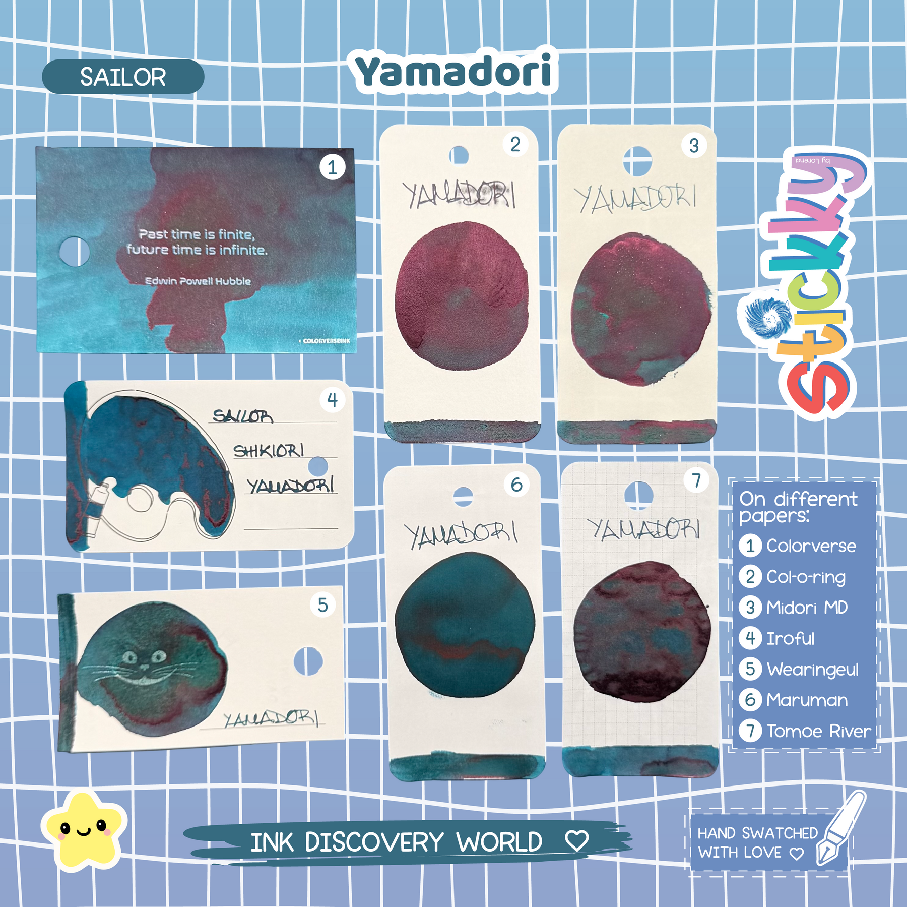 Sailor Shikiori Yamadori Fountain Pen Ink Sample