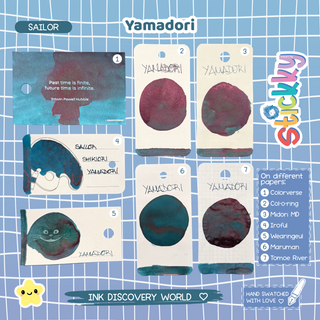 Sailor Shikiori Yamadori Fountain Pen Ink Sample