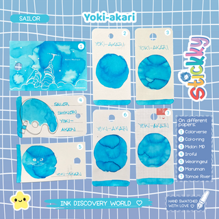 Sailor Shikiori Yuki-akari Fountain Pen Ink Sample
