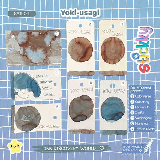 Sailor Shikiori Yuki-usagi Fountain Pen Ink Sample