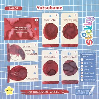 Sailor Shikiori Yutsubame Fountain Pen Ink Sample