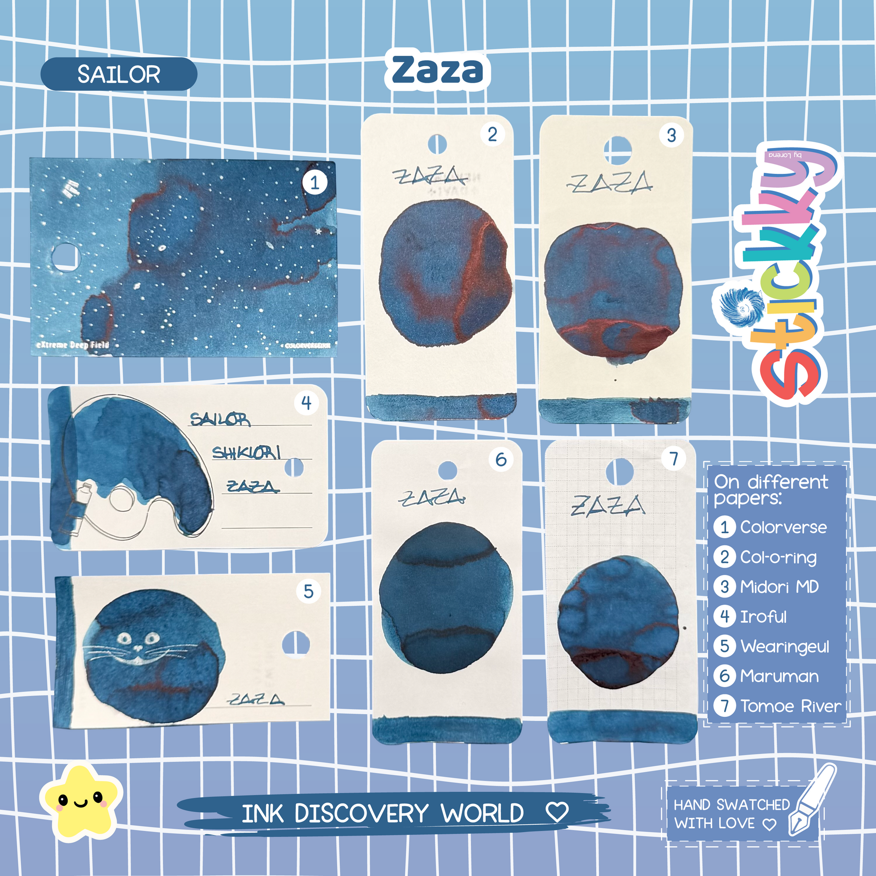 Sailor Shikiori Zaza Fountain Pen Ink Sample