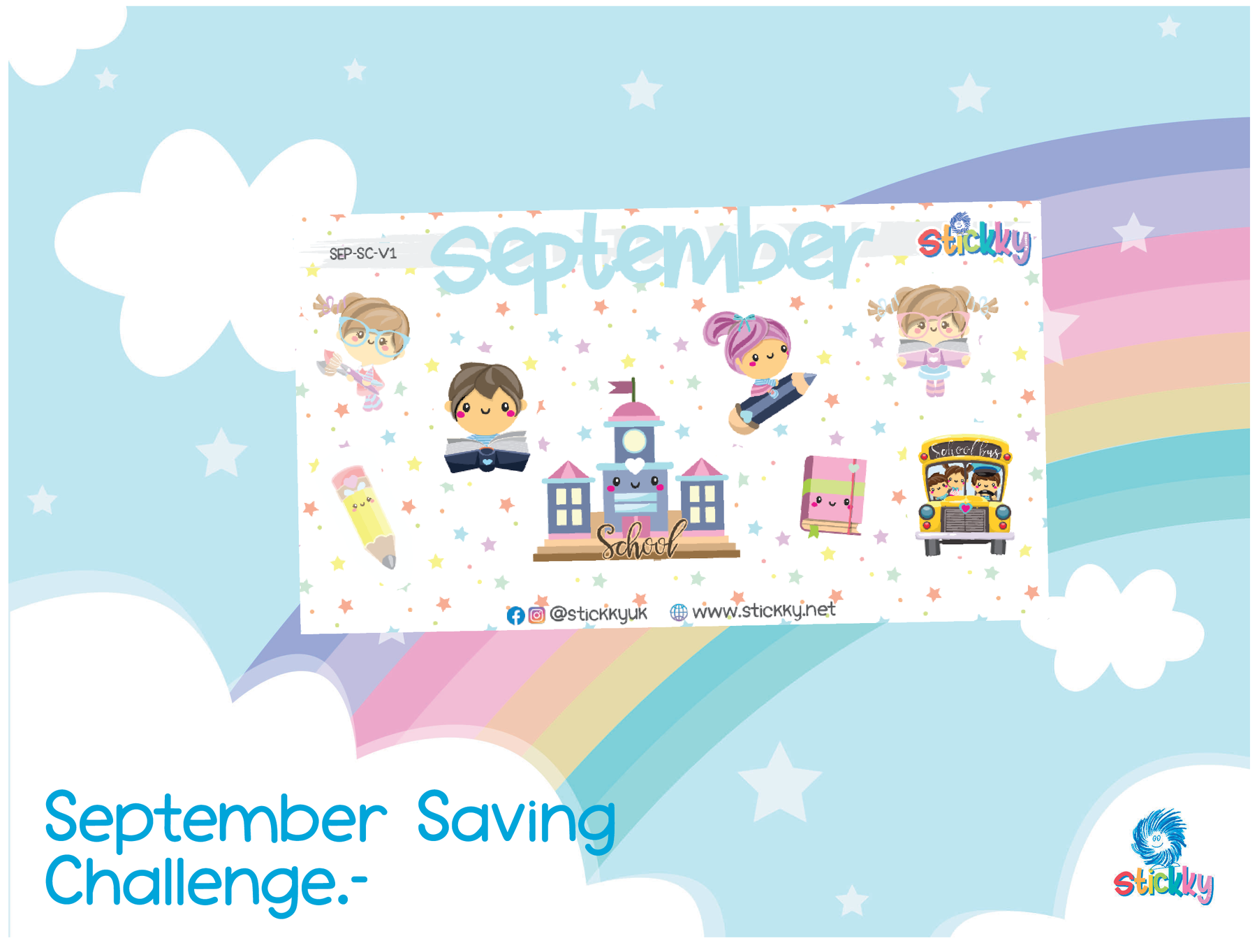 Cute September Savings Challenge