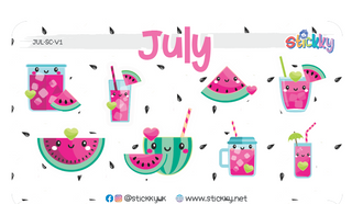 Cute July Savings Challenge