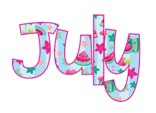 Cute July Savings Challenge