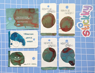 Teranishi Gentle Green Fountain Pen Ink Sample