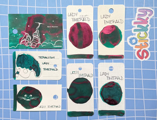Teranishi Lady Emerald Fountain Pen Ink Sample
