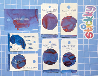 Teranishi Night Time Soda Fountain Pen Ink Sample
