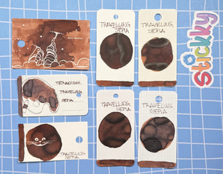 Teranishi Traveling Sepia Fountain Pen Ink Sample