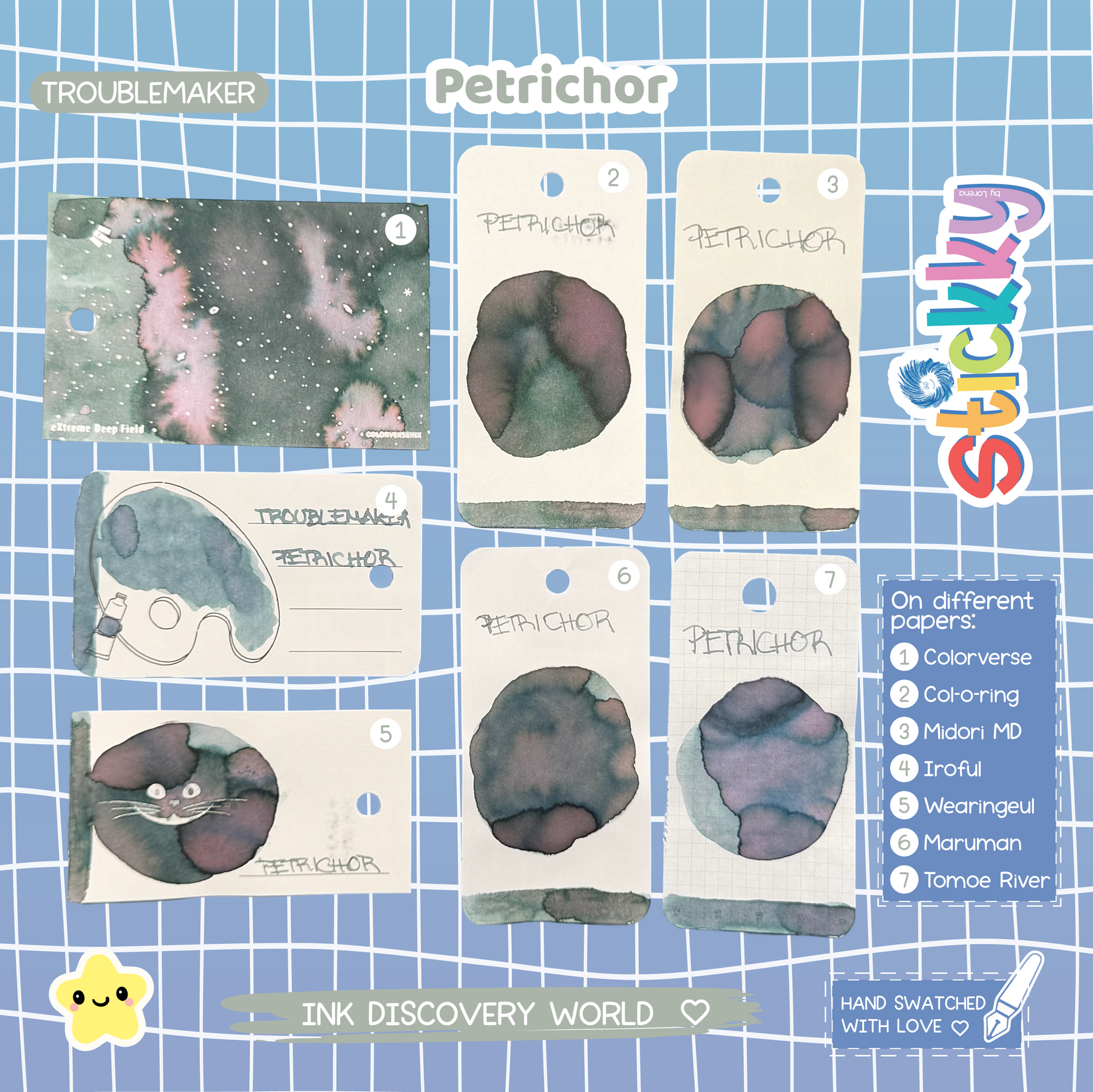 Troublemaker Petrichor Fountain Pen Ink Sample