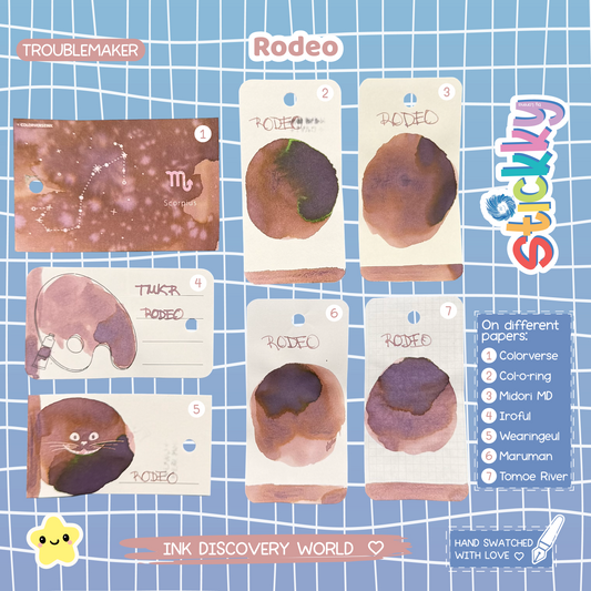 Troublemaker Rodeo Fountain Pen Ink Sample